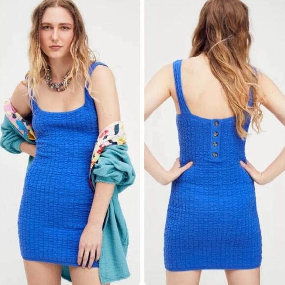 Free People Dresses & Skirts - NWT Free People Beach Short and Sweet Mini Dress in Mazarine Womens Size S